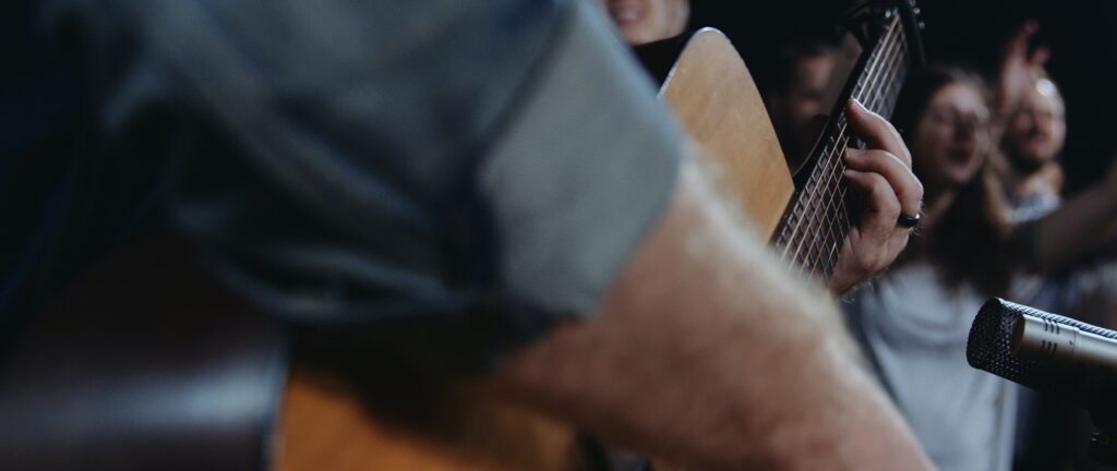musicians playing guitar